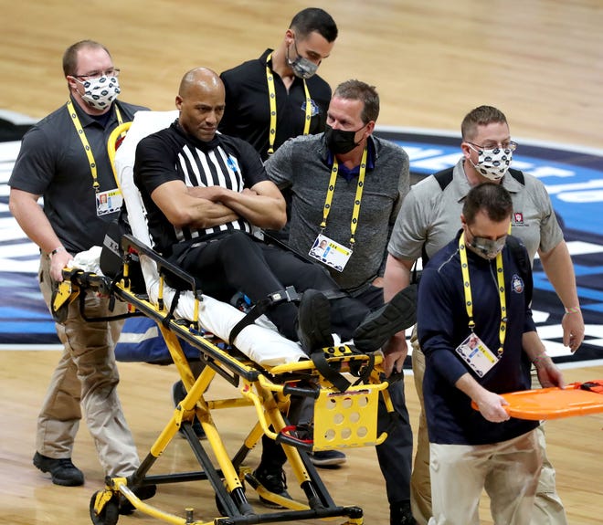 Bert Smith was taken off the court on a stretcher after collapsing during the Gonzaga-USC game in the men's NCAA Tournament.