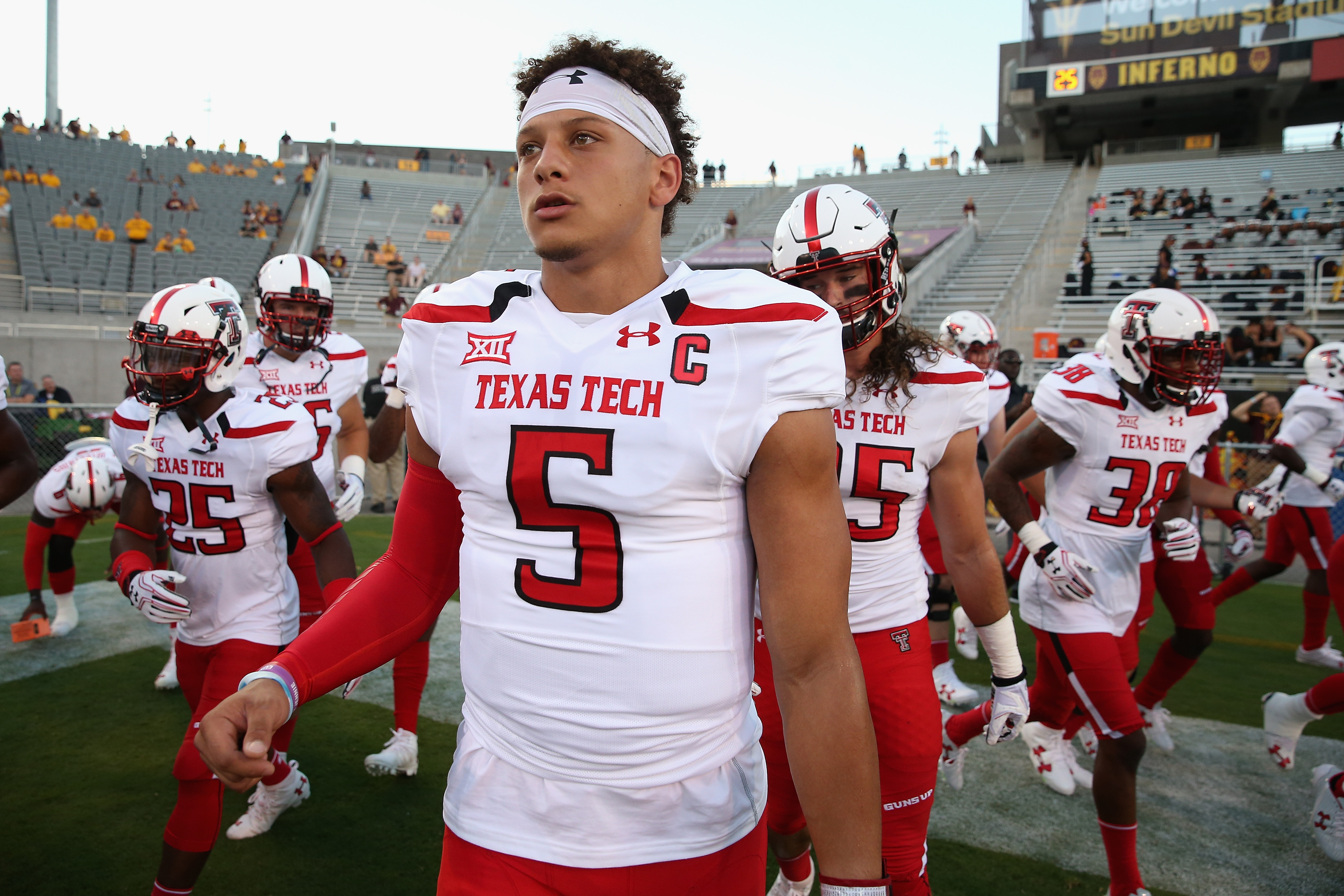 Mahomes played for Texas Tech from 2014 until 2016